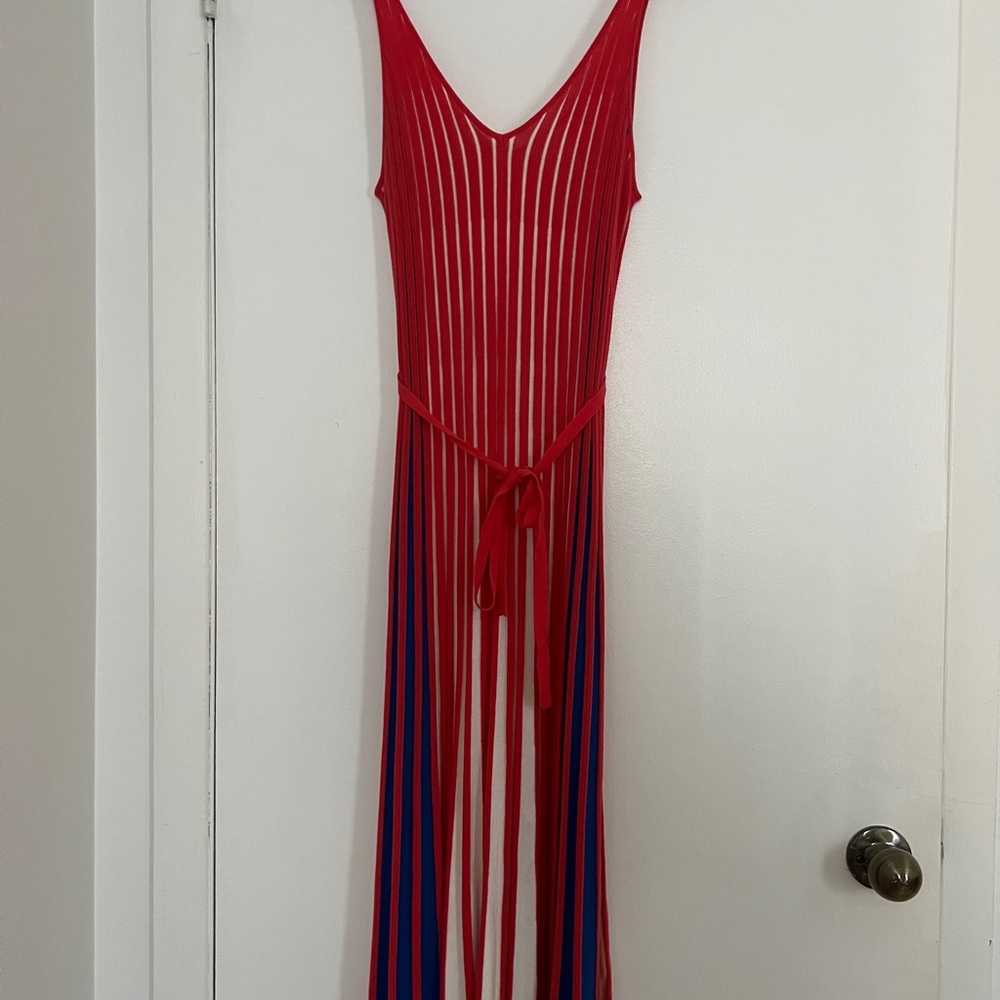 Foxiedox Red and White Striped Dress